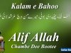 Kalam e Bahoo – Alif Allah Chambe Dee Bootee