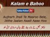 Kalam e Bahoo – Aujharh Jhall te Maaroo Bele, Jitthe jaalan Asadi Aaee Hoo