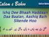 Kalam e Bahoo – Ishq dee bhaah haddaan daa baalan, Aashiq baih sikende hoo