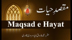 Speech: Maqsad e Hayat